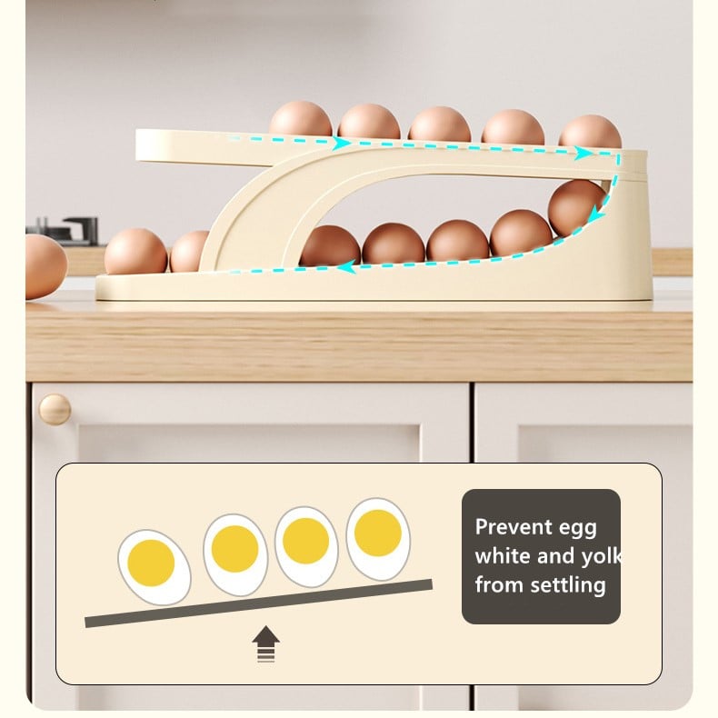 New Automatic Roll-Down Double-layer Egg Dispenser